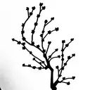 Cherry Blossom with words the vamps tattoo design idea