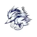 final Fantasy 7 Remake Cloud with fog tattoo design idea