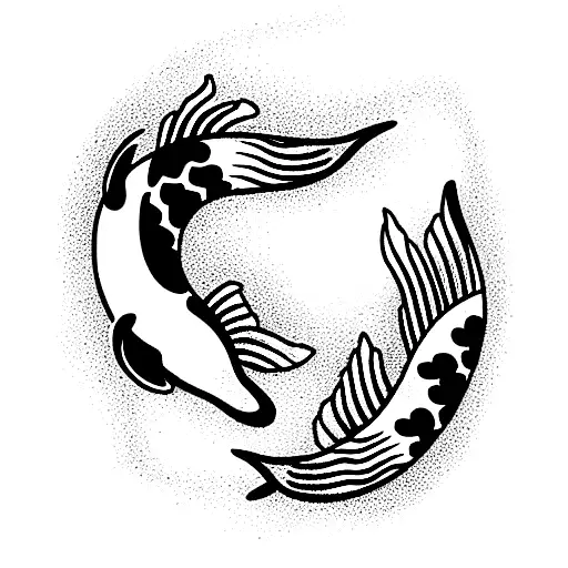 Koi Fish Japanese  tattoo design idea