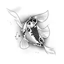 Koi Fish Japanese  tattoo design idea