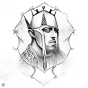 King Baldwin IV tattoo design idea