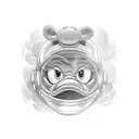 Donald Duck  tattoo design idea