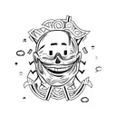 No risk no fun with a smiley at the end  tattoo design idea