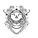 No risk no fun with a smiley at the end  tattoo design idea