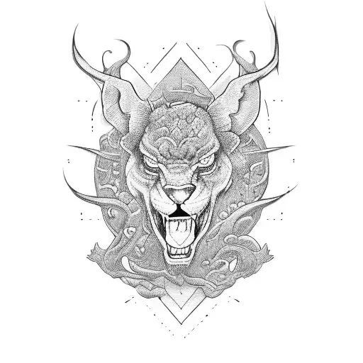 hunt tattoo design idea