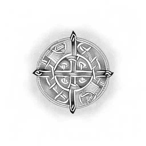 Celtic band with A and S incorporated  tattoo design idea