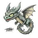 toothless dragon tattoo design idea
