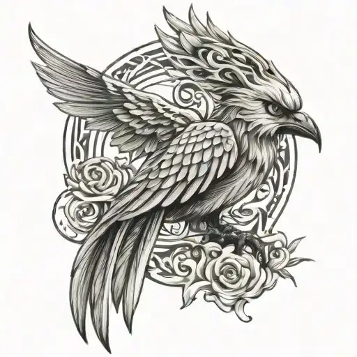 firebird  tattoo design idea