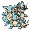 squirtle and lucario tattoo design idea