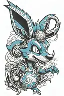 Pokemon Lucario tattoo design idea