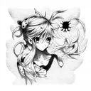 anime tattoo design idea