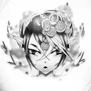 anime tattoo design idea