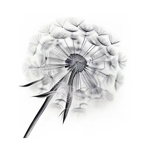 dandelions tattoo design idea
