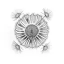 dandelions tattoo design idea