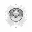 trust no one tattoo design idea