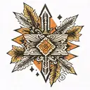 three arrows pointing tattoo design idea