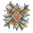 three arrows pointing tattoo design idea