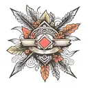 three arrows pointing tattoo design idea