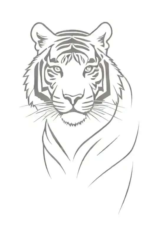tiger tattoo design idea