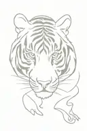 tiger tattoo design idea