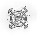 fishing hook tattoo design idea