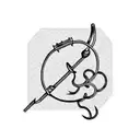 fishing hook tattoo design idea