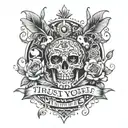 Trust yourself everything depends tattoo design idea