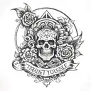 Trust yourself everything depends tattoo design idea