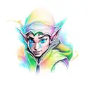 elf tattoo design idea