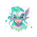 elf tattoo design idea