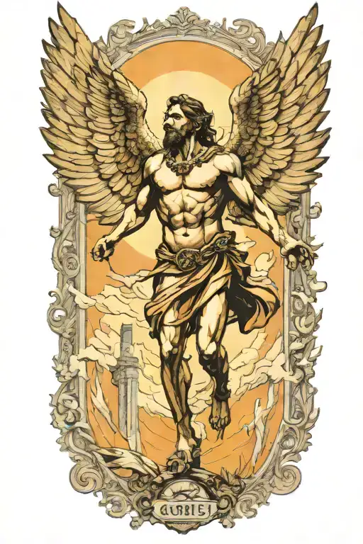 Icarus tattoo design idea