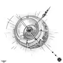 atom bomb tattoo design idea