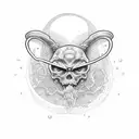 atom tattoo design idea