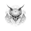 atom tattoo design idea