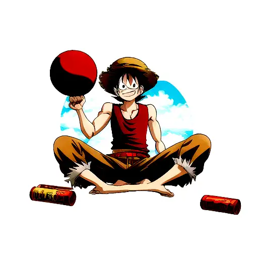 monkey d. luffy tattoo design idea