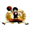 monkey d. luffy tattoo design idea
