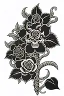 Taurus pirate hibiscus tribal rose barbed wire heart cross  tattoo design idea
