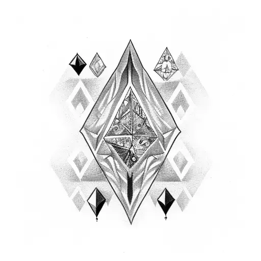 spade 7 and diamonds 2 tattoo design idea