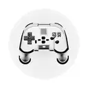 A video game controller with football-themed buttons tattoo design idea
