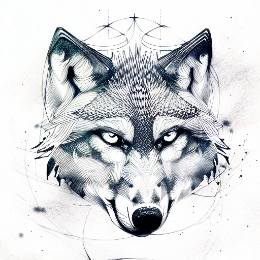 Wolf tattoo design idea
