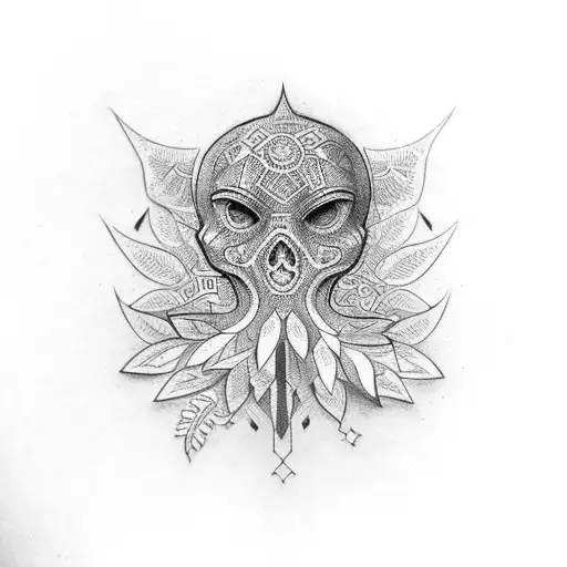 slavic wheat tattoo design idea