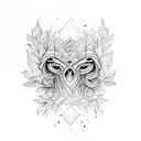 slavic wheat tattoo design idea