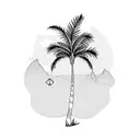 Palm Tree tattoo design idea