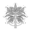 Palm Tree tattoo design idea