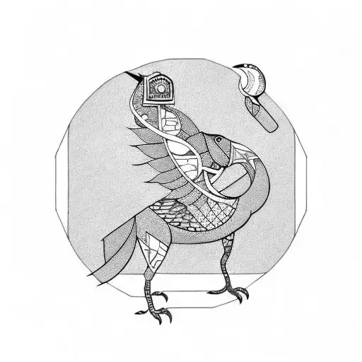 dodo bird tattoo design idea