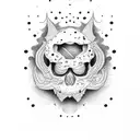 number 81 but made with runts candy tattoo design idea