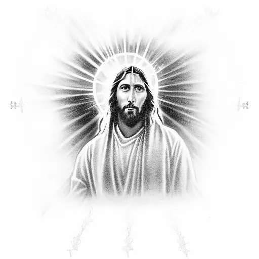 second coming of Jesus Christ and his army as described in the Bible  tattoo design idea