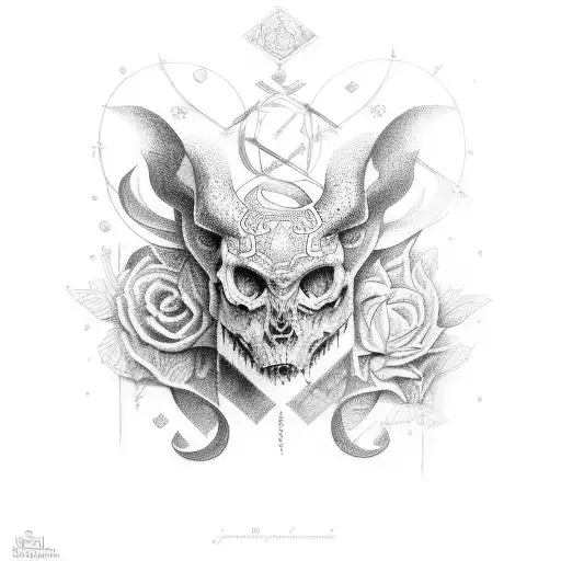 ad maiorem dei gloriam tattoo design idea