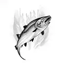 denali, king salmon tattoo design idea