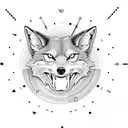 carpe above diem below in the middle hourglass coyote writes in the middle of the clock memento mori and a skull and a h tattoo design idea